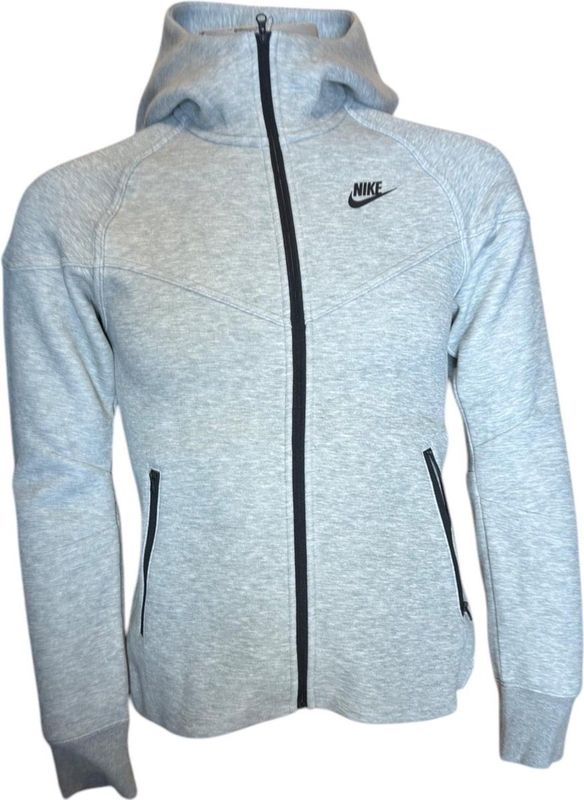 Nike - Zip-Up - Hoodie - Lichtgrijs - Katoen/Polyester