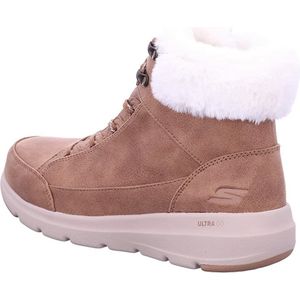 Skechers - Glacial Ultra Go - Veterboot - Cognac - Synthetisch - Waterbestendig
