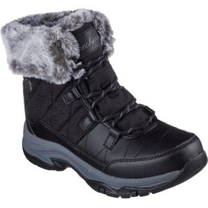 Skechers - Trego - Veterboots - Zwart - Waterdicht - Gewatteerd Bovenwerk