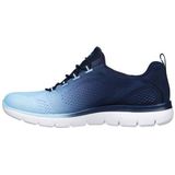 Skechers 149536 NVY Sneakers voor dames, Navy Lichtblauwe Mesh Trim, 38 EU