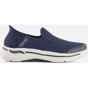 Skechers Mens Gowalk Arch Fit Instappers, heren, atletisch, slip-on, casual, wandelschoenen met luchtgekoeld schuim, Donkerblauw, 44 EU