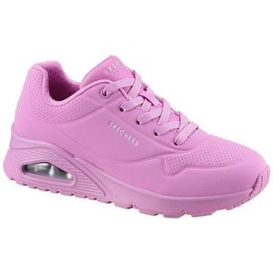 Skechers 73690 Pnk Sneakers voor dames, Roze Durabuck Mesh, 42 EU