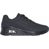Skechers Uno SR - Sneakers - Zwart - Imitatieleer - Slip Resistant Zool