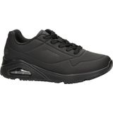 Skechers Uno SR - Sneakers - Zwart - Imitatieleer - Slip Resistant Zool