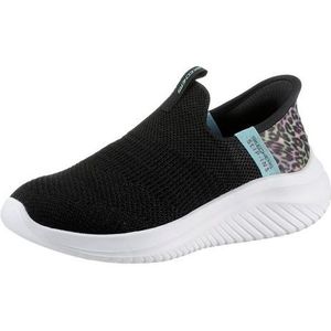 Skechers Ultra Flex 3.0 - Colory Wild Meisjes Instappers - Zwart/Multicolour - Maat 37