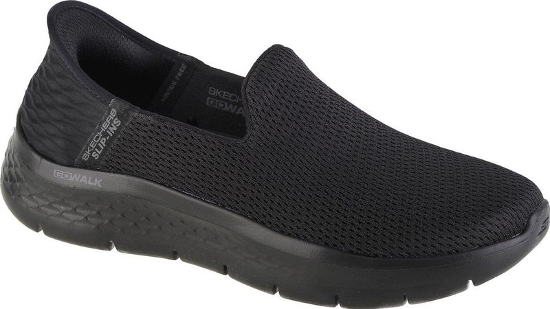 Skechers - Go Walk Flex - Damespantoffels - Zwart - Textiel