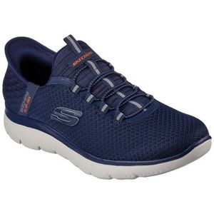 Skechers Summits High Range Slip-on Slipper voor heren, Navy Mesh Trim, 44 EU Breed