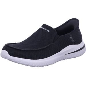 Skechers Delson 3.0 Cabrino heren Slip-On,Zwart gebreid,39.5 EU