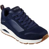 Veterschoenen - Navy - Textiel - Luchtkamerzool