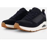 Veterschoenen - Navy - Textiel - Luchtkamerzool