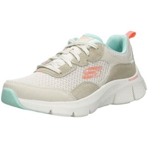 Skechers Flex Comfort Sneakers Laag - gebroken wit - Maat 36