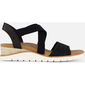 Skechers Arch Fit Beach Kiss-Boho Beyo Dames Sandalen - zwart
