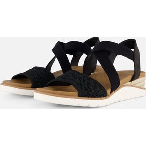 Skechers Arch Fit Beach Kiss-Boho Beyo Dames Sandalen - zwart