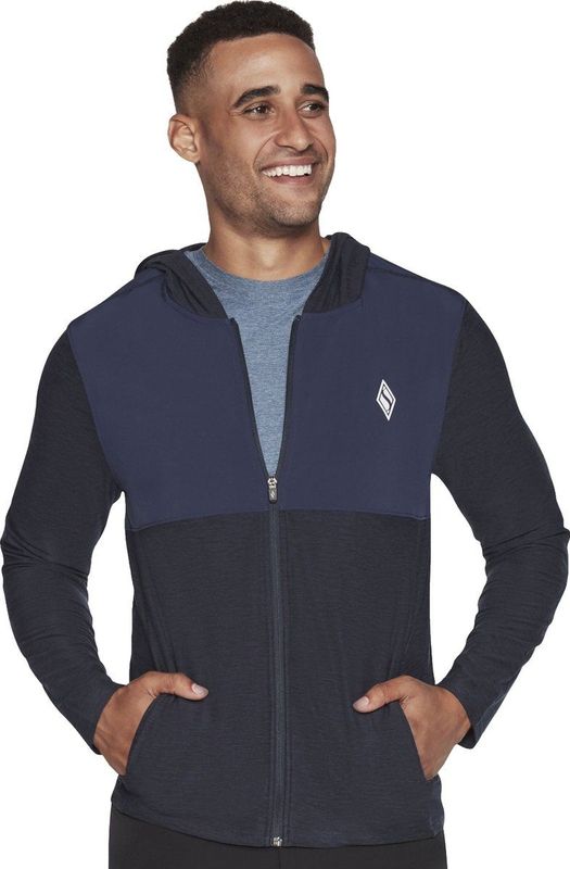 Skechers - Ultra Go Lite MJA268 - Hoodie - Marineblauw - Sweatshirt