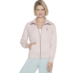 Skechers The Hoodless Hoodie Diamond Jacket W3JA262-LPK, Vrouwen, Roze, Sweatshirt