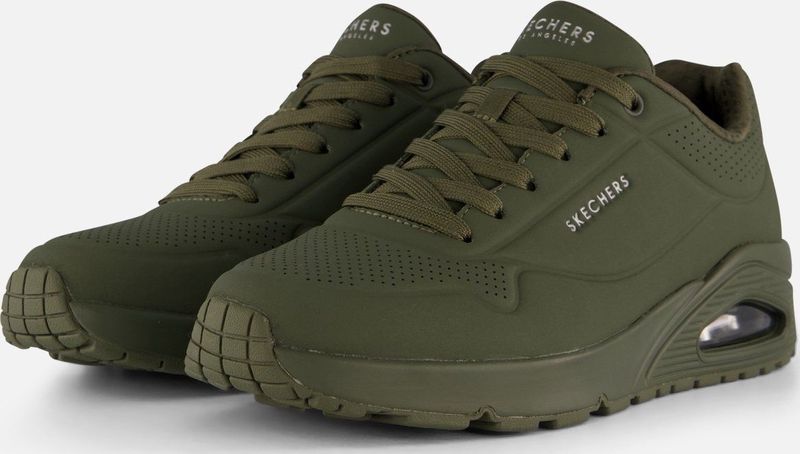 Skechers - Skech-Air - Sneakers - Zwart - Synthetisch - Luchtdempende Zool