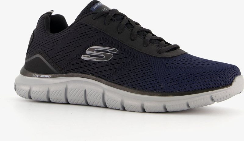 Skechers Track Ripkent - Sneakers - Houtskoolmesh - Zwarte Rand