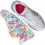 Skechersvoor vrouwen/meisjes. 314064L Trainers Uno Lite Spread Th wit (37), 3 tot 5 cm, Veters, Casual, kinderkleding