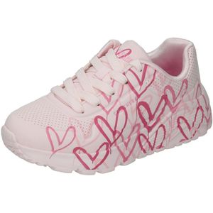 Skechers Uno Lite - Spread The Joy Meisjes Sneakers - Roze/Multicolour - Maat 33