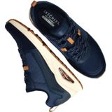 Skechers Uno - Layover Heren Sneakers - Donkerblauw - Maat 43