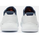 Skechers Go Walk Flex Remark, instapschoenen voor heren, Textiel in wit en marineblauw, 45 EU