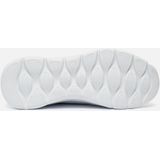 Skechers Go Walk Flex Remark, instapschoenen voor heren, Textiel in wit en marineblauw, 45 EU