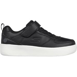 Skechers 400623l Blk Trainers voor jongens, Zwarte synthetische houtskool Trim, 35 EU