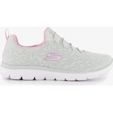 Skechers Dames Summits Good Taste Sneaker, Lichtgrijze mesh lavendel trim, 37 EU