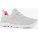 Skechers Dames Summits Good Taste Sneaker, Lichtgrijze mesh lavendel trim, 37 EU