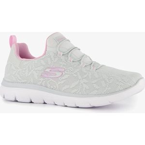 Skechers Dames Summits Good Taste Sneaker, Lichtgrijze mesh lavendel trim, 37 EU