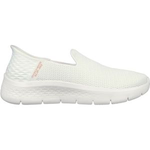 Skechers Go Walk Flex Slip-ins-Relish Sneakers voor dames, crème-wit, 35.5 EU Breed