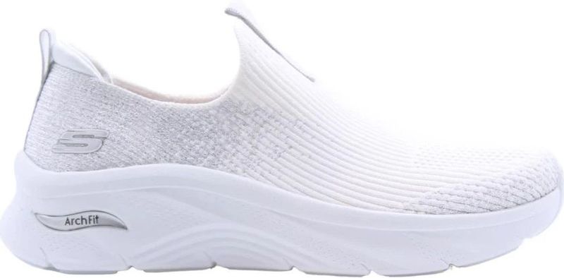 Skechers Arch Fit D'Lux - Glimmer Dust Dames Instappers - Wit - Maat 40