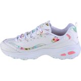 Skechers D'Lites-Blooming Fields 149794-WMLT Vrouwen Wit Sneakers