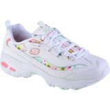 Skechers D'Lites-Blooming Fields 149794-WMLT Vrouwen Wit Sneakers