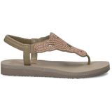Skechers - Meditation - Sandalen - Imitatieleer - Met Strass-steentjes