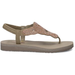 Skechers - Meditation - Sandalen - Imitatieleer - Met Strass-steentjes