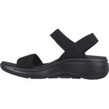 Skechers - Go Walk Fit - Sandalen - Zwart - Geweven Mesh - Klittenband