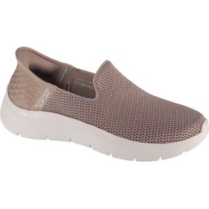 Skechers Dames Go Walk Flex Slip-ins-Relish Sneaker, Taupe/Blauw, 38 EU