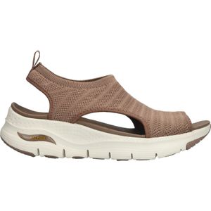 Skechers Sandalen zwart Synthetisch