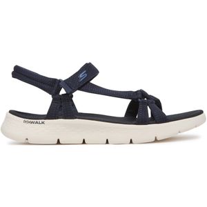 Skechers Go Walk Flex Sandal - Sublime sportsandaal voor dames, Marineblauw textiel