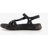 Skechers - Go Walk Flex Sublime - Sandalen - Zwart - Textiel - Klittenbandsluiting