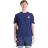 New Balance Hoops Essentials T-shirt Met Korte Mouwen Blauw L Man