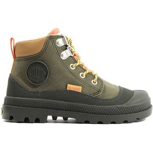 Bottines Pampa Hi Cuff HKR PALLADIUM. Leer materiaal. Maten 35. Groen kleur