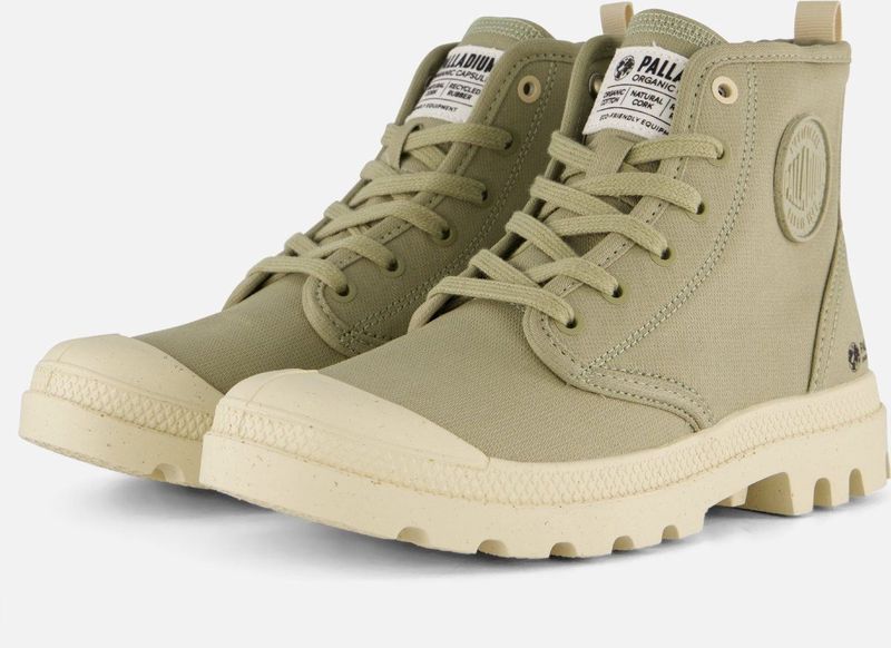 Palladium PAMPA HI ZIP ORGANIC - Half-hoge schoenen - Kleur: Groen