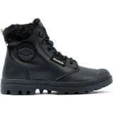 Palladium - Pampa Hi Snow Warm - Enkellaars - Zwart - Leer