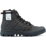 PALLADIUM - Pampa Re-Quilted - Hoge Sneakers - Zwart - Canvas