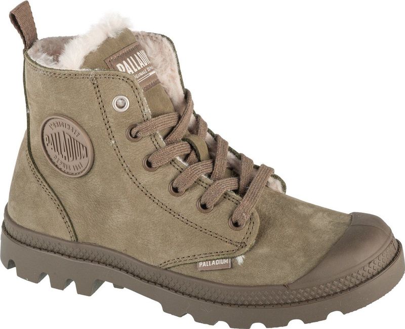 PALLADIUM Dames Pampa Hi Zip WL Winter Enkellaars Warm 95982 Groen
