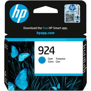 HP 924 Cyan Original Ink Cartridge inktcartridge 1 stuk(s) Origineel Normaal rendement