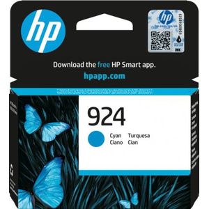 HP 924 Cyan Original Ink Cartridge inktcartridge 1 stuk(s) Origineel Normaal rendement