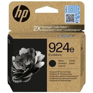 HP 924e EvoMore Black Original Ink Cartridge inktcartridge 1 stuk(s) Origineel Hoog (XL) rendement Zwart